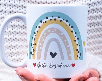 Childminder Farewell "Best Childminder" Best Educator, personalized ceramic/enamel mug, gift educator Christmas, midwife