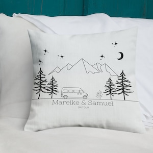 Personalisiertes Camping Kissen mit Namen Wohnmobil Zubehör Camping Kissen Outdoor Geschenk für Camper Wohnmobil Wohnwagen