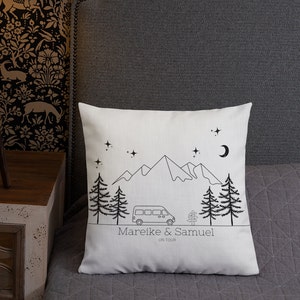Personalisiertes Camping Kissen mit Namen Wohnmobil Zubehör Camping Kissen Outdoor Geschenk für Camper Wohnmobil Wohnwagen