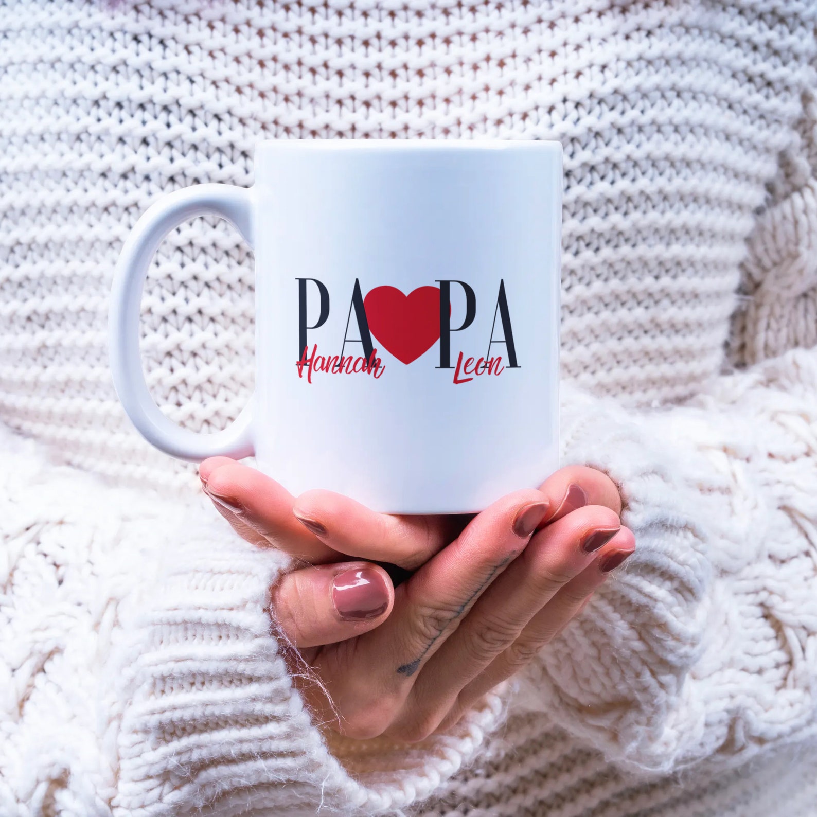 Father's Day Gift Cup papa Personalized With - Etsy UK