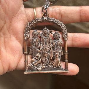 Ram Darbar idol , Rama , Lord Rama , Rama Darbar, Rama Idol, Ram and Sita Idol , Vintage Rama Darbar , Rama Darbar Keycharm Keychain