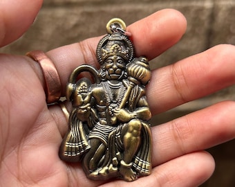 Hanuman Ji Pendant | Bajrangbali Necklace for Protection and Strength | Lord Hanuman Jewelry | Spiritual Gift for Men & Women