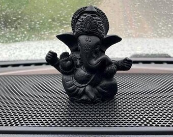 Ganesha-Figur fürs Auto-Armaturenbrett, kleine Ganesha-Statue, Hindu-Gott, antike kleine Ganesha-Figur, Skulptur, Statue, Figur, Taschen-Ganesha, Glücks-Ganesha