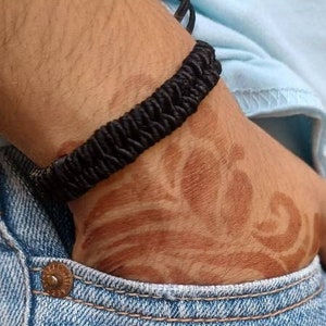 Pulsera de cordón negro contra el mal de ojo, ajustable, con protección, remedio Nazar Dosh, joyería espiritual, regalo para hombres y mujeres (paquete de dos)