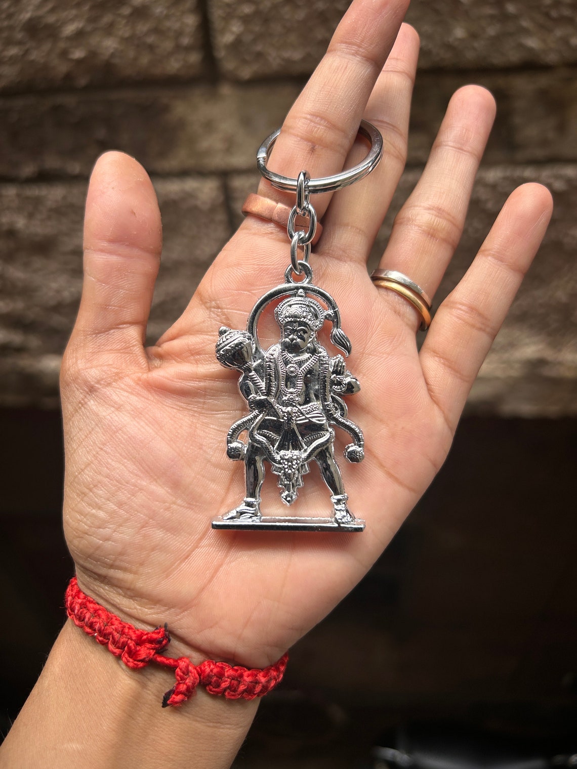 Handmade Hanuman JI Key Ring Handmade Idol Gift, Key Ring for Man ...
