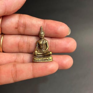 Buddha Statue Brass Mini Buddha Small Buddha Figurine for Meditation & Home Decor Brass Buddha Idol for Peace and Harmony spiritual Gift