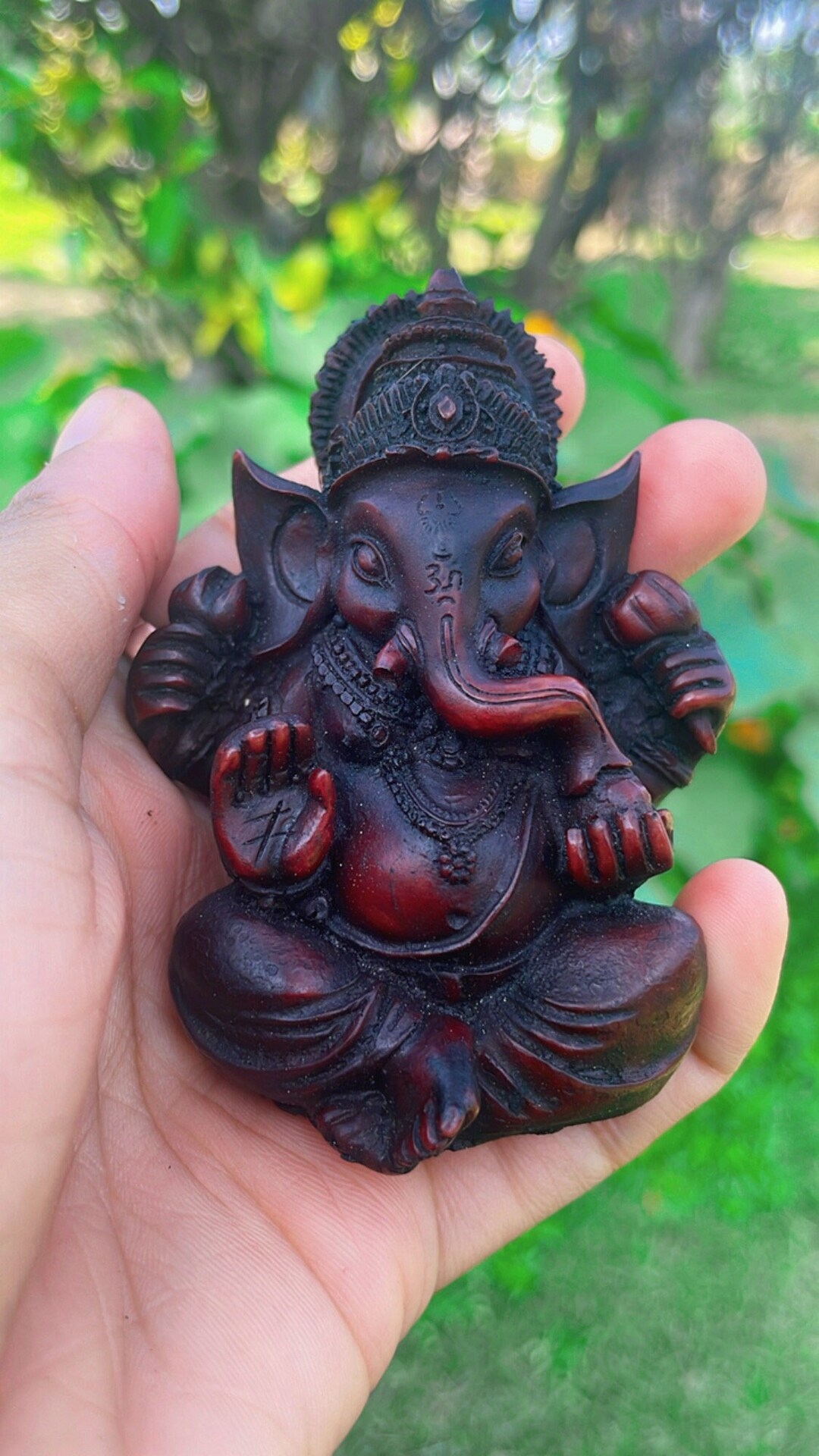 Car Dashboard Ganesha Little Statue Ganesh Hindu God Antique Small