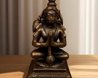Hanuman Ji Statue | Hindu God Hanuman Idol | Bajrangbali Murti for Home Temple | Vastu Decor | Spiritual Gift | Pooja Mandir Decor