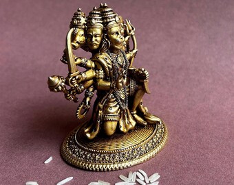 Panchmukhi Hanuman Idol Brass Hanuman Statue for Puja & Home