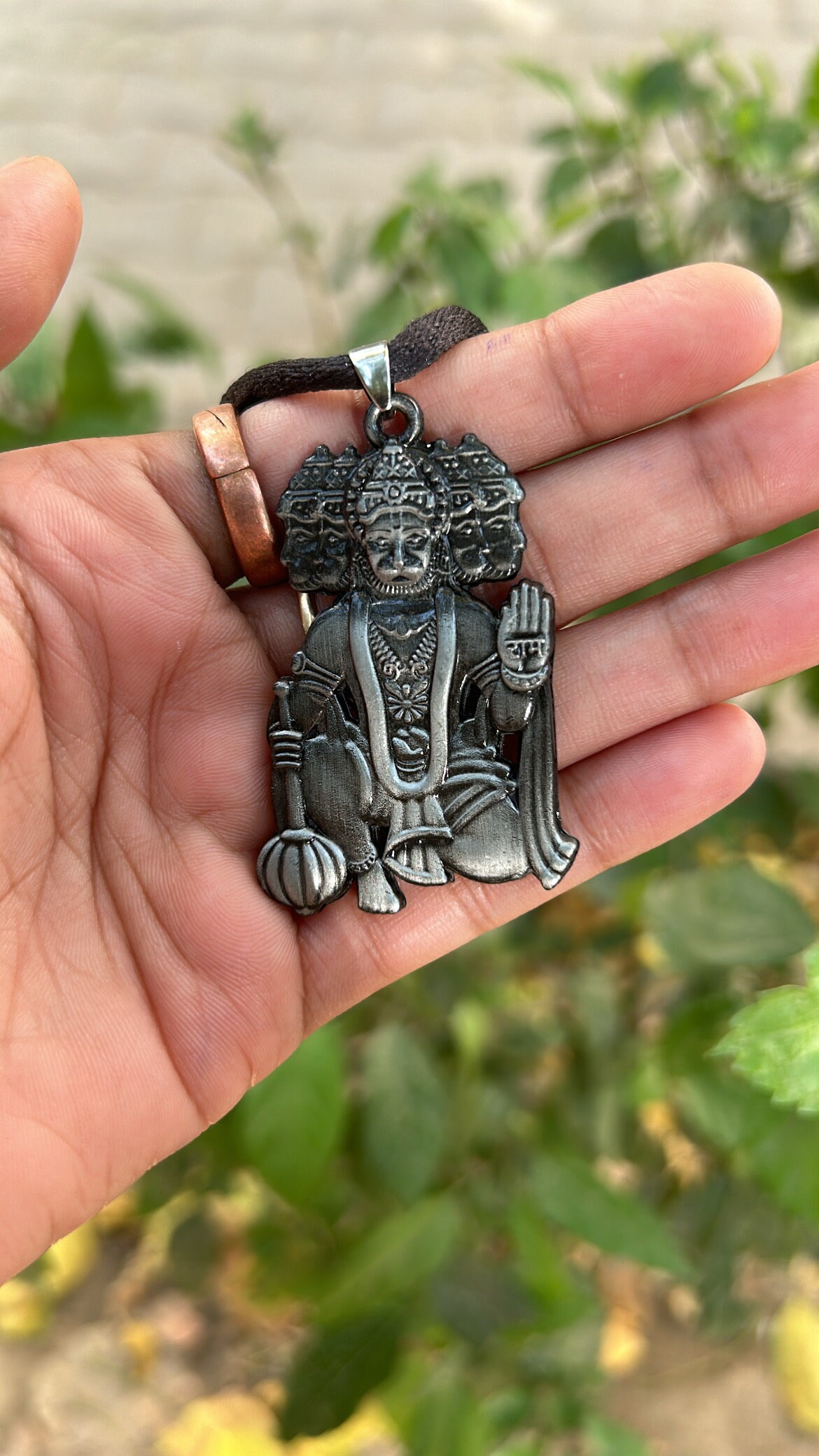 Five Face Hanuman Ji Pendant Panchmukhi Hanuman Necklace Metal