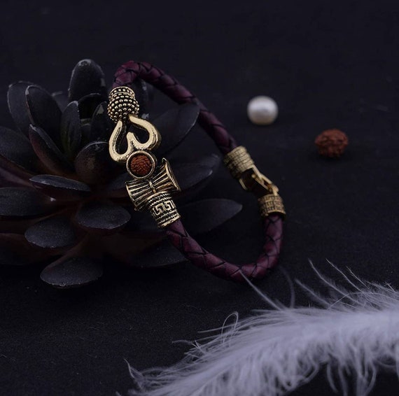 Stylish Mahadev Trident & OM Bracelet – VOYLLA