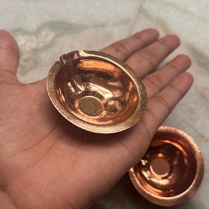 Kupfer Pooja Diya Pooja Doppelpack