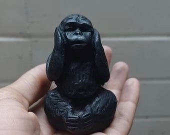 三猿の置物セット、見ざる聞かざる言わざる、ホームデコレーション