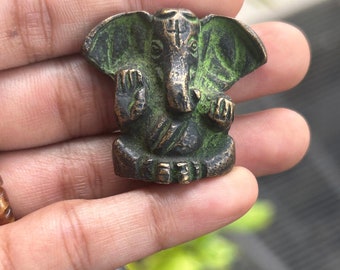 Antike Ganesha Kleine Statue Ganesh Hindu Gott Antike Kleine Ganesha Idol Skulptur Statue Figur Tasche Ganesha Lucky Ganesha