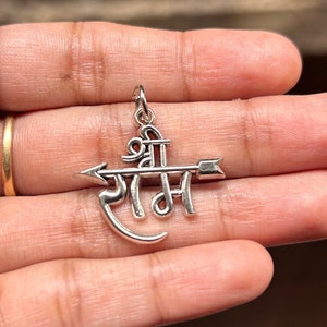 Handmade jai shri Ram Pendant Men Necklace, Handmade Idol Pendant, Men&#39;s Pendant, Indian Hindus god Jewelry, Diety Pendant shri ram Necklace