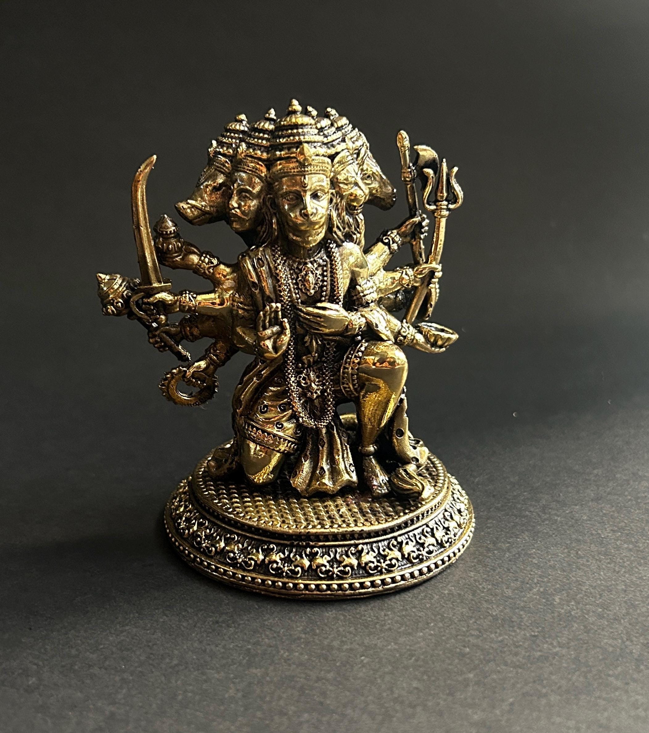 Panchmukhi Hanuman Idol Antique Hindu Hanuman Ji Statue Powerful