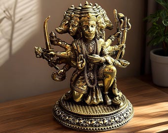 Panchmukhi Hanuman Idol Antique Hindu Hanuman Ji Statue Powerful