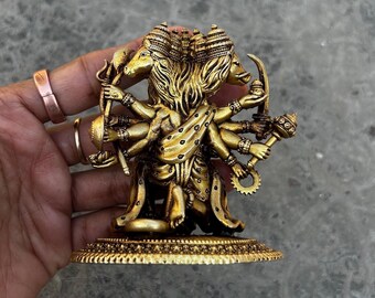 Panchmukhi Hanuman Idol Brass Hanuman Statue for Puja & Home