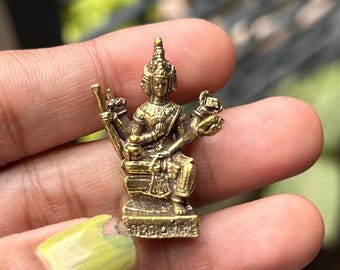 Brass Four Face Buddha Statue | 4 Faces Buddha Idol | Spiritual Decor | Handmade Buddha Sculpture | Peace & Prosperity Gift for Home