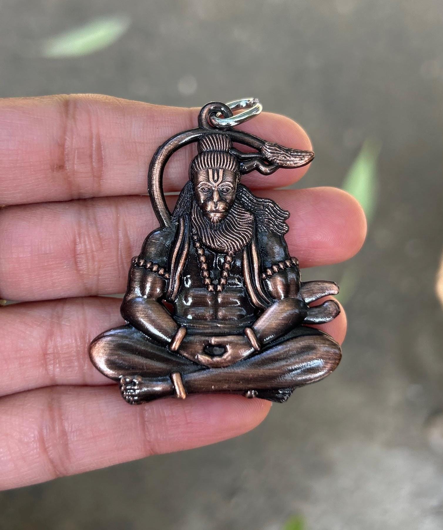 Hanuman Kavach Pendant: Hindu God Protection Amulet - Etsy