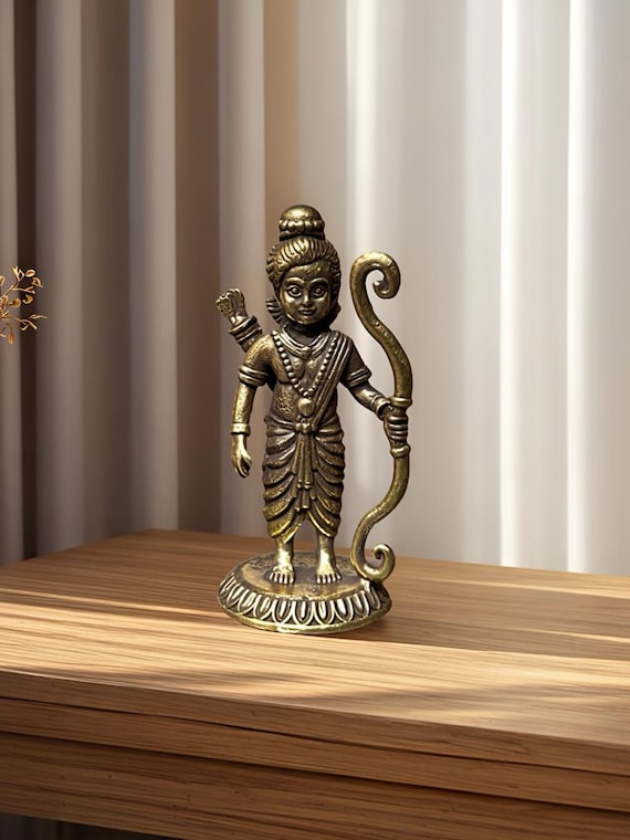 Shri Ram Mini Brass Statue | Lord Rama Idol for Pooja | Hindu God