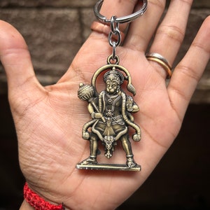 Handmade Hanuman JI Key Ring Handmade Idol Gift, Key Ring for Man ...