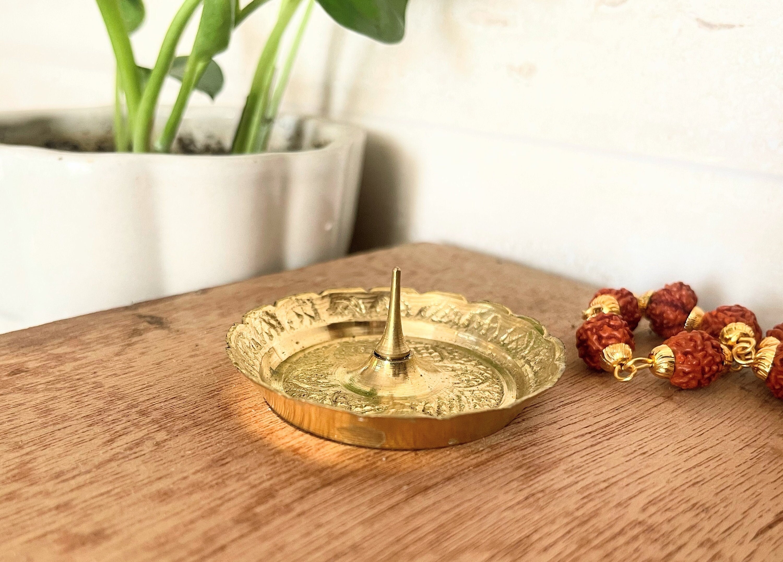 Dhoop Stand Brass Incense Holder Incense Burner, Brass Dhoop Box
