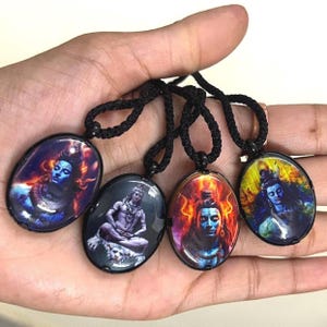 Shiva Mahakal Pendant Lord Shiva Pendant Stunning Mahadev Picture Necklace Shiva Mahadev Pendant Divine Shiva Pendant Shiva Energy Pendant