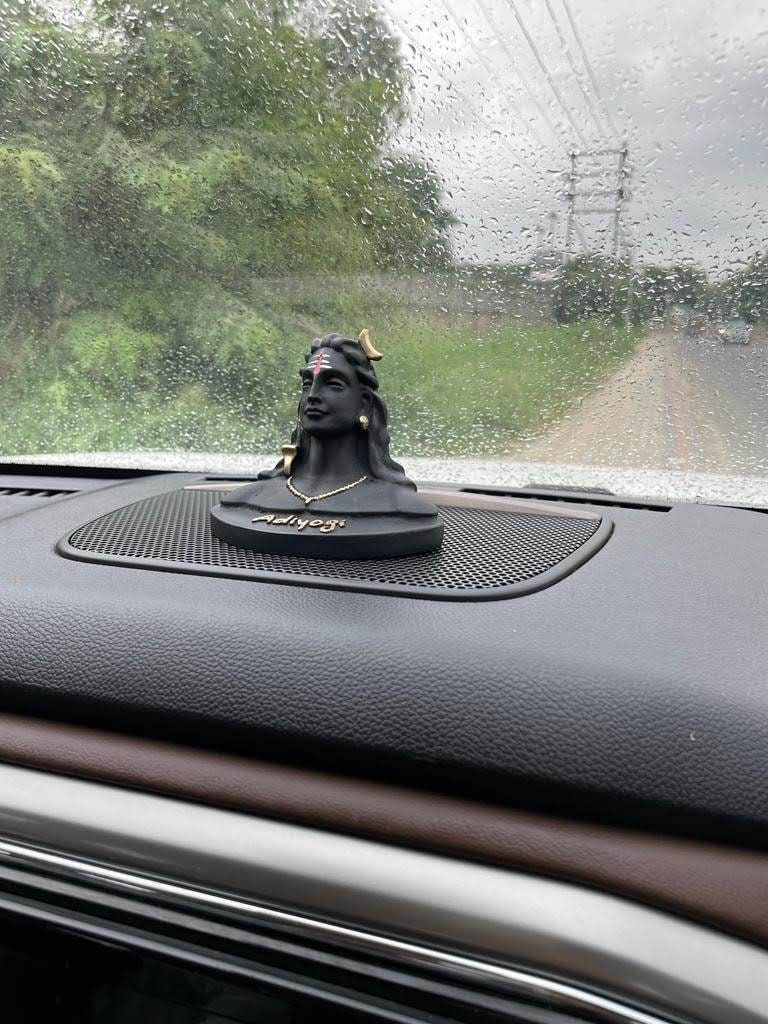 4 Adiyogi Statue for Car Dashboard Adiyogi With Rudraksha Mala for Car