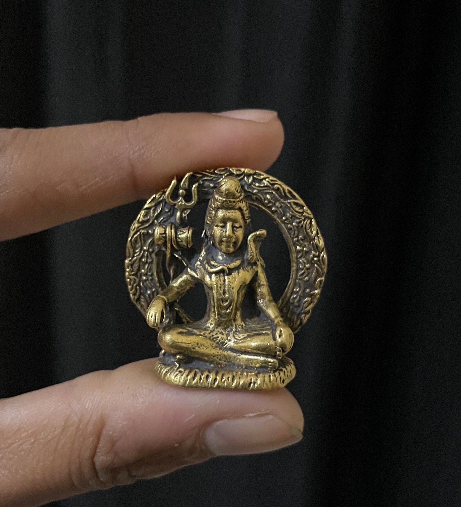 Shiva Statue for Car Dashboard Shiva With Snake and Damru Car