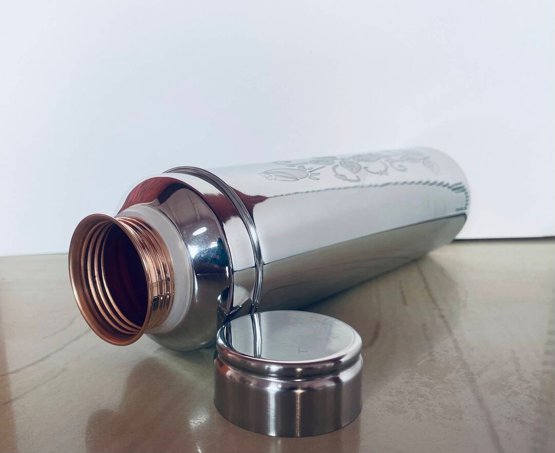 Handmade Pure Copper Steel Water Bottle,copper Charge 1000 Water