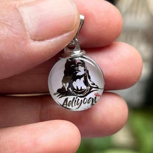 Shiva Pendant Mahakal Shiva Necklace Black Cord Hindu Spiritual Jewelry Lord Shiva Double-Sided Locket Mahadev Pendant Gift