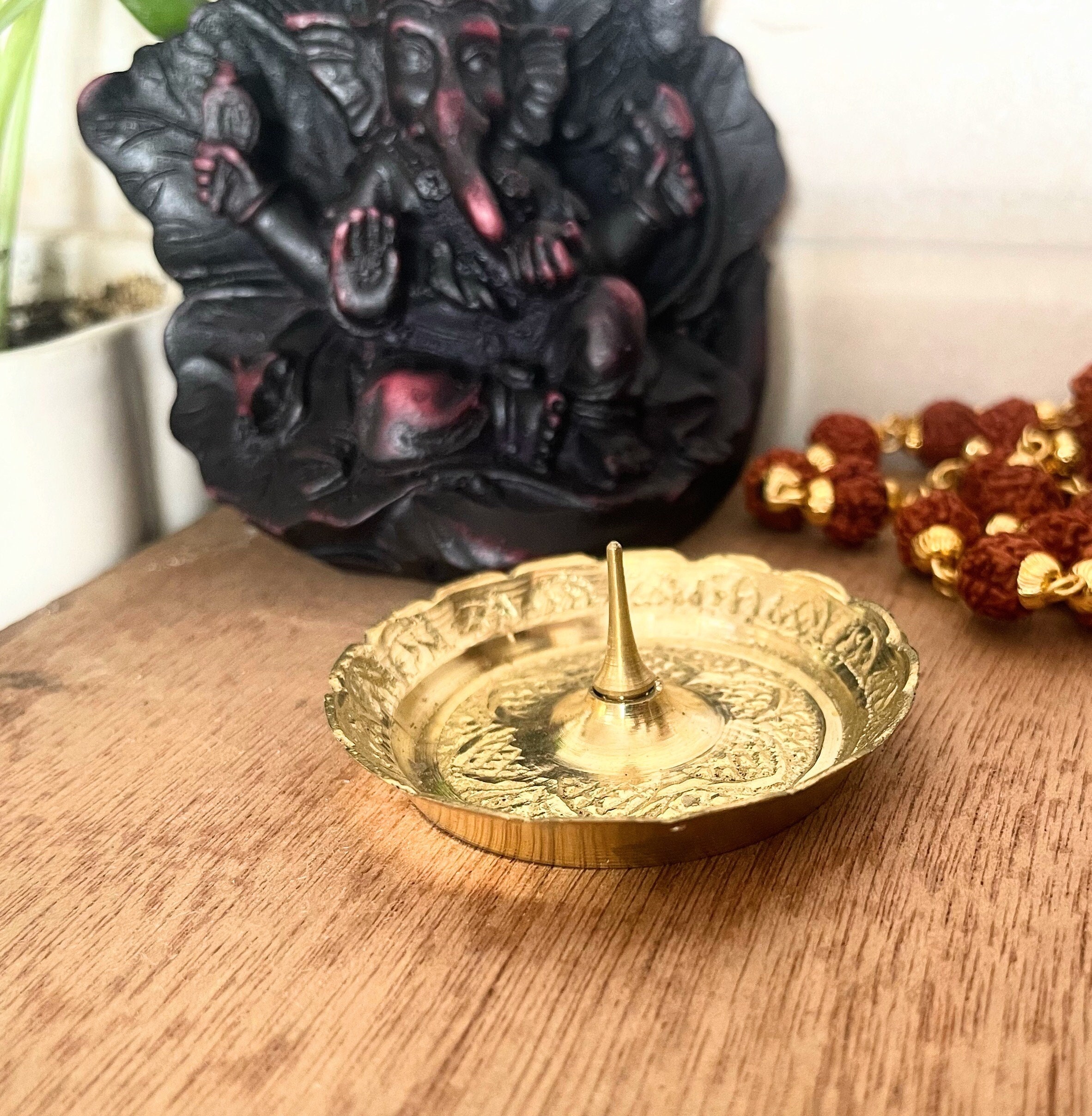 Dhoop Stand Brass Incense Holder Incense Burner, Brass Dhoop Box
