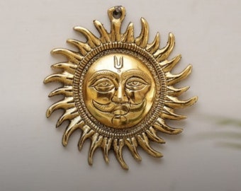 Sun Wall Hanging for Vastu Solar Energy Decor Vastu Remedy for Positive Energy Feng Shui Sun Ornament Spiritual Wall Art Good Luck Charm