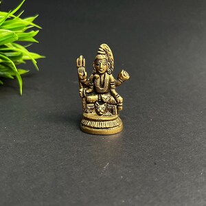 Lord Shiva Statue in Brass Mahadev Idol for Home Temple Shiva Murti for Pooja Room Spiritual Decor Meditation Gift Hindu God Sculpture