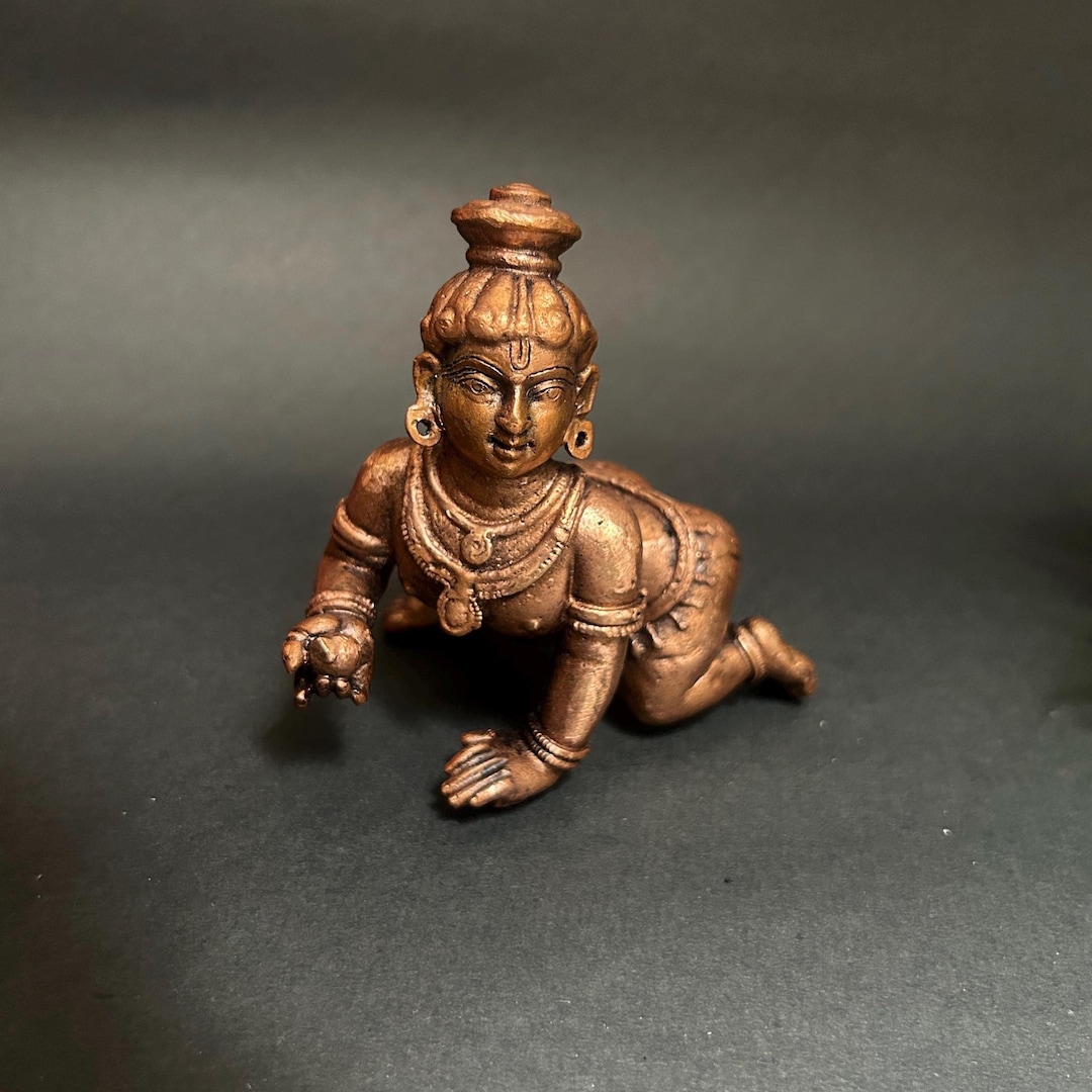 Laddu Gopal Murti Copper Bal Gopal Idol for Janmashtami Puja Little ...