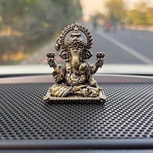 Car dashboard Ganesh Brass Ganesh Ganesha for car