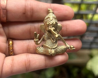 Ganesha Kleine Statue Ganesh Hindu Gott Antike Kleine Ganesha Idol Skulptur Statue Figur Tasche Ganesha Lucky Ganesha