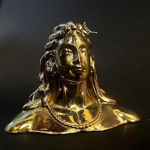 Shiva Statue Lord Shiva Statue Meditating Shiva Mahadev Statue Trishul Trident Hindu God Adiyogi Statue Indian God Statue Home Decor Idol
