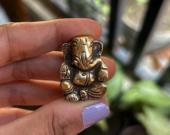 Ganesha-Statue Erscheinen piece.Little Ganesh Hindu-Gott Herr Antike Kleine Ganesha Idol Skulptur Statue Figur Tasche Ganesha. Glücks-Ganesha.
