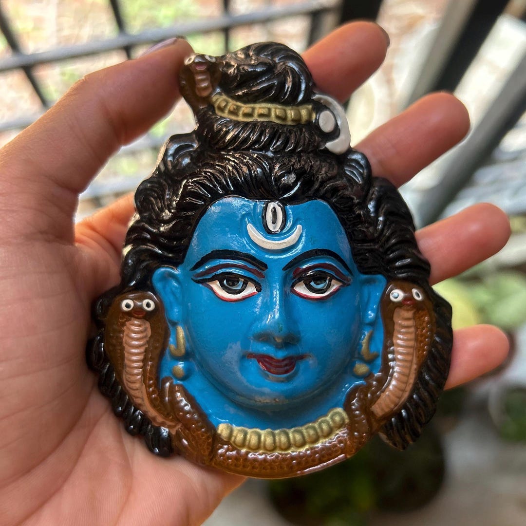 Shiva Wall Hanging Lord Shiva Entrance Decor Mahadev Face for Home