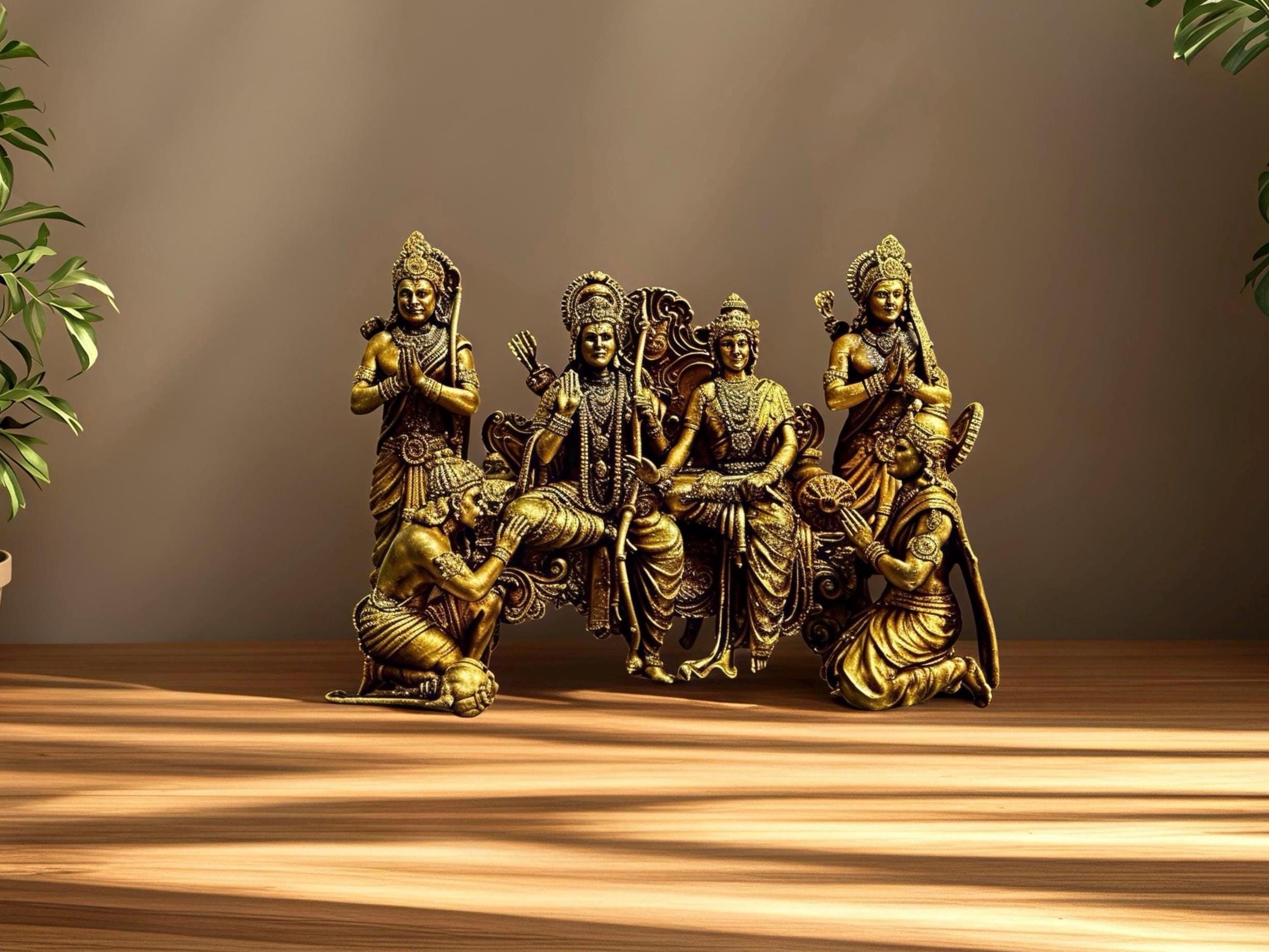 Ram Panchayat Brass Statue | Ram Sita Lakshman Bharat Shatrughan