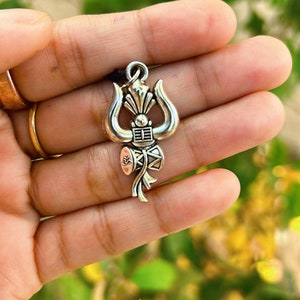 Hindu Idol Lord Shiva, Unisex Gifting Pendant, Shiva Trident, Religious Indian Jewelry, Divine Trishul Pendant Lord Shiva Trishul Pendant