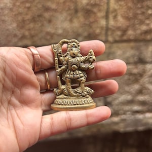 MAA Kali Statue for good luck and protection mystical Kali Hindu Goddess Hinduism Spiritual Spirituality Amulet Brass Kali Maa