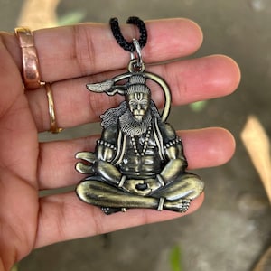 Hanuman Ji Pendant for Men & Women Spiritual Jewelry Lord Hanuman Amulet  Bajrangbali Necklace Hindu Gift for Protection 3D Hanuman Pendant