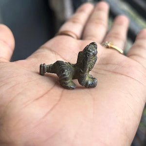 Antique Ganesha Baby Ganesha  Little Ganesh Hindu God Lord Antique Small Ganesha Idol Sculpture Statue Figurine pocket Ganesha Lucky Ganesh