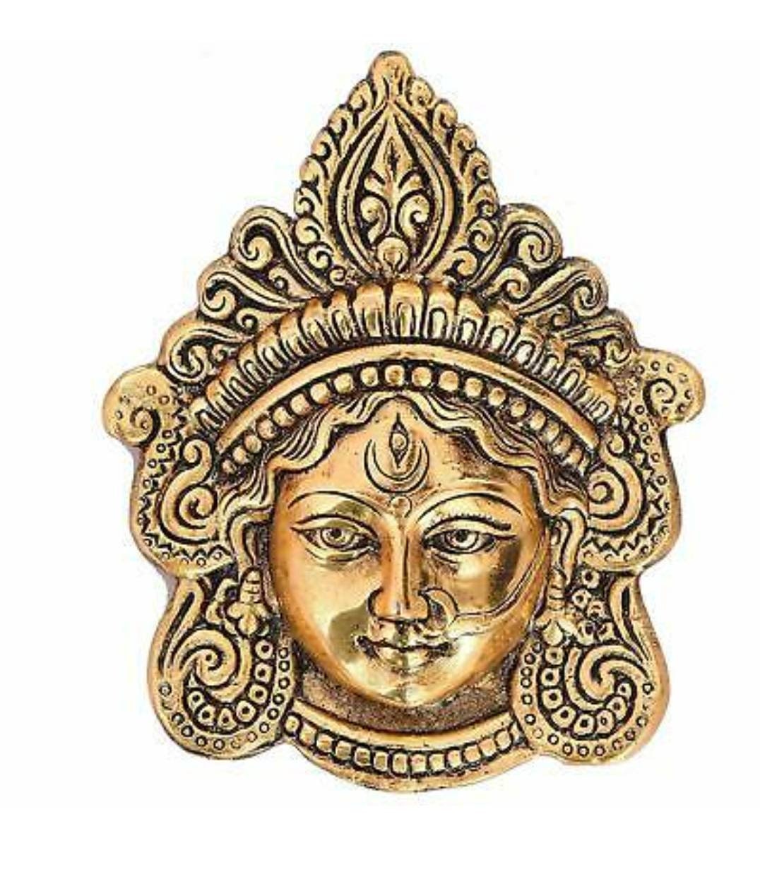 LARGE Rare Goddess Kali Maa / Mata Durga Wall Hanging Face -  Denmark