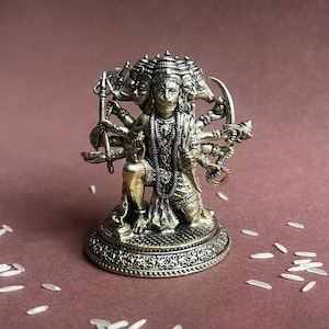 Panchmukhi Hanuman Idol Antique Hindu Hanuman Ji Statue Powerful Protection Murti for Home & Office Divine Decor Five-Faced Hanuman