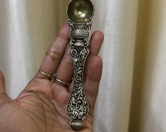 Brass Achmani Spoon for Pooja Traditional Hindu Ritual Spoon Pure Brass Aachmani  Panchpatra Spoon Pooja Samagri for Temple Use Pooja Spoon
