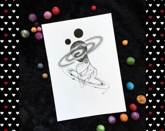 Tattoo design - Cosmic Girl Mouse